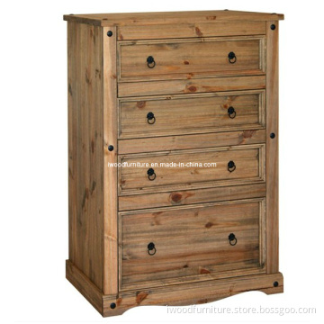 4 Drawer Wooden Chest